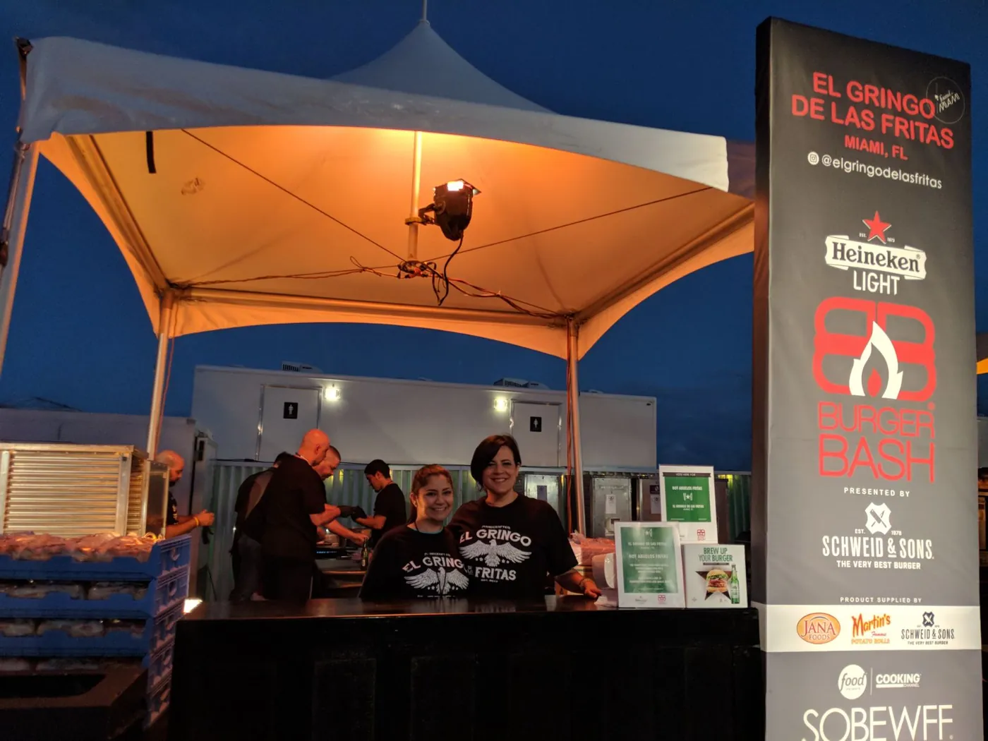 El Gringo booth at the SOBEWFF Burger Bash