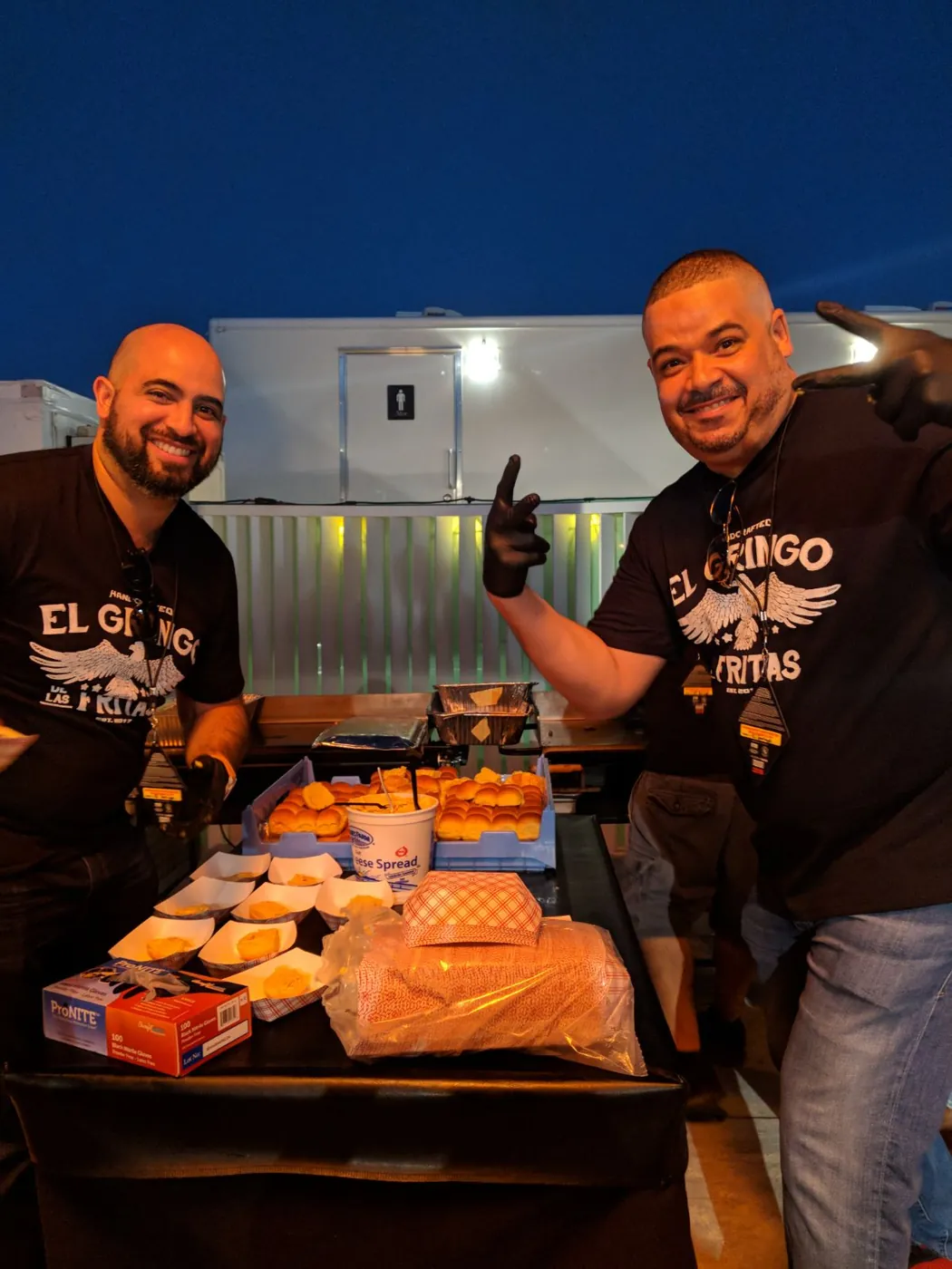 El Gringo crew prepping fritas at the Burger Bash